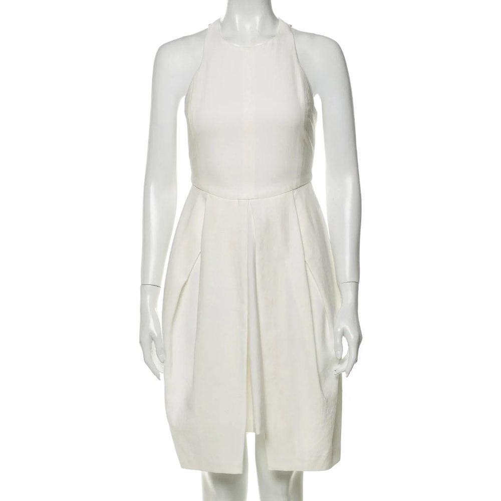 A.L.C Linen-cotton blend Crew Neck Knee-Length Dress